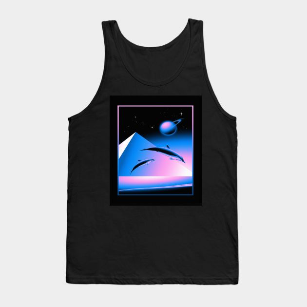 Retro Dolphins Tank Top by joshsmith